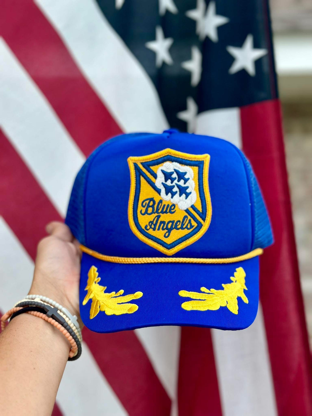 Blue Angels Vintage style captain trucker hat