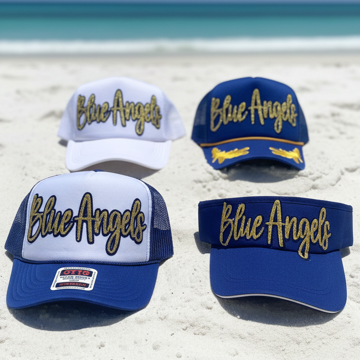 Blue Angels Sparkle Trucker hat