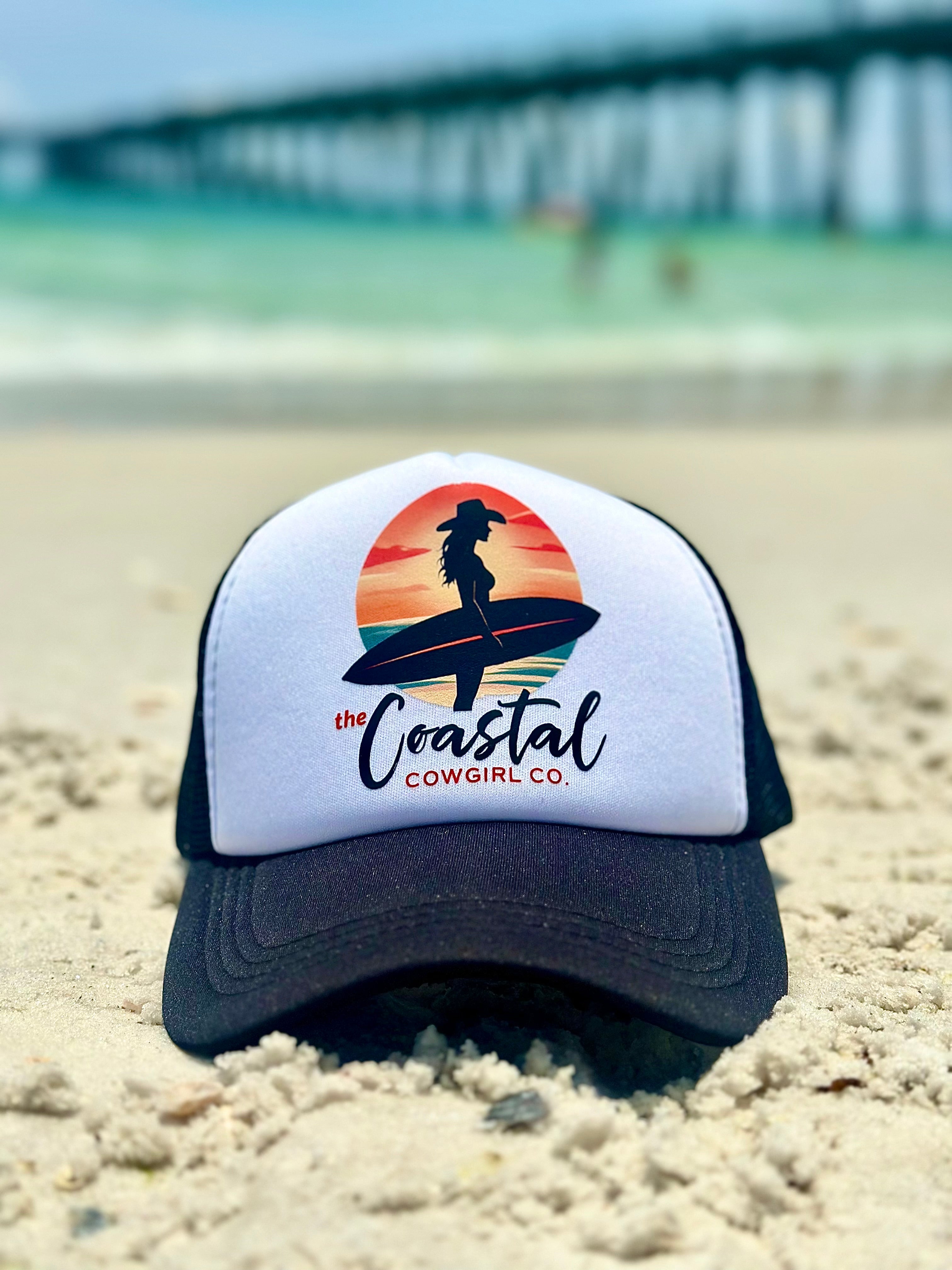 The Coastal Cowgirl Logo Trucker Hat